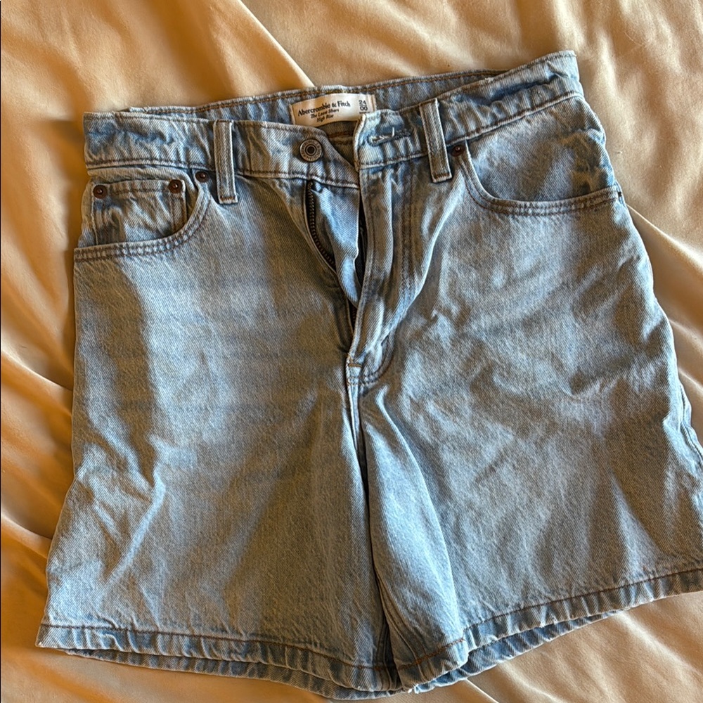 Women's Light Blue Denim Shorts